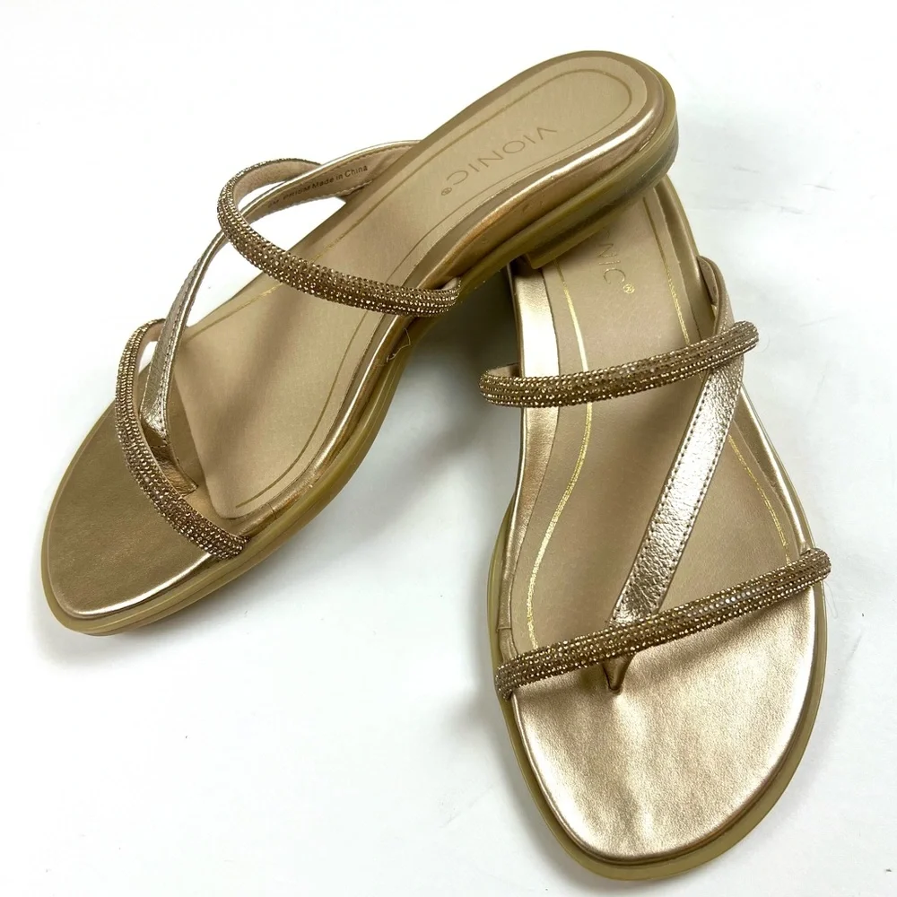 Vionic Women's Gold Sandals - Picture 3 of 8